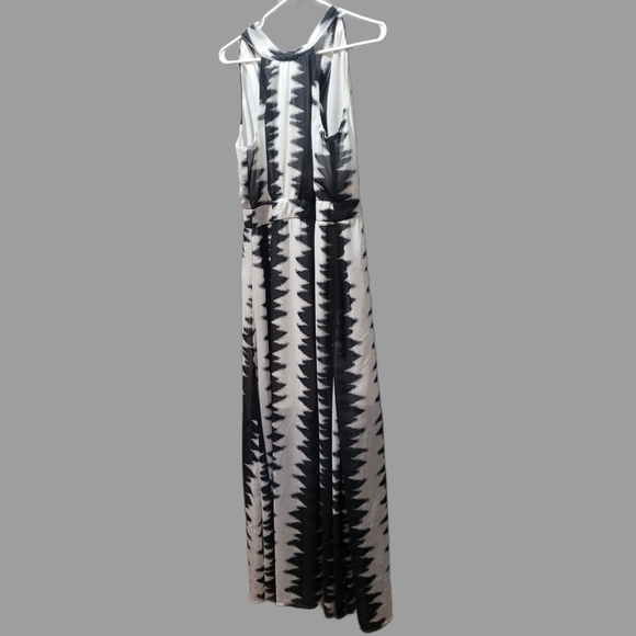 Xtaren Maxi dress black & white print Size L - Picture 3 of 8